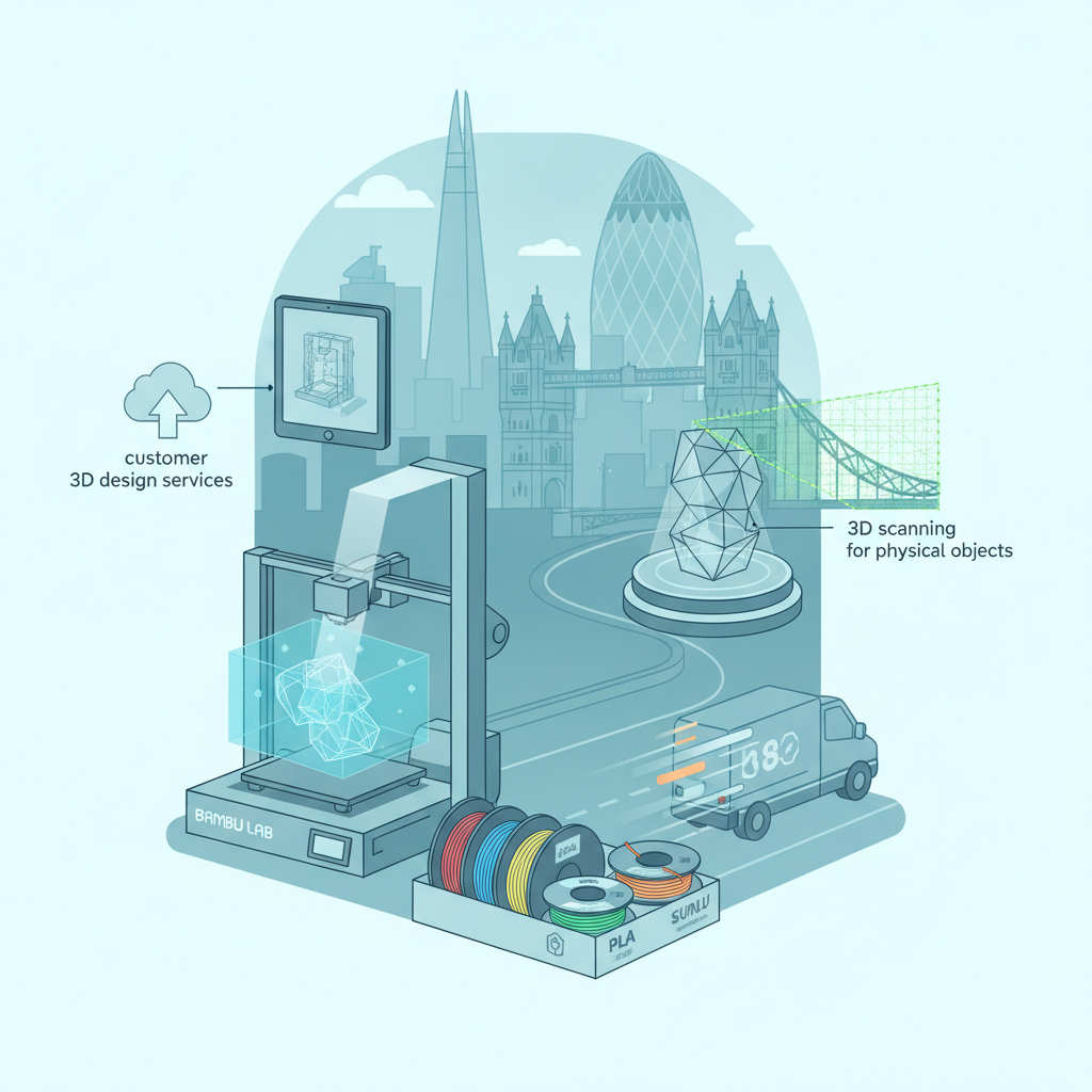 Custom 3D Printing London: Your Vision, Printed by Experts