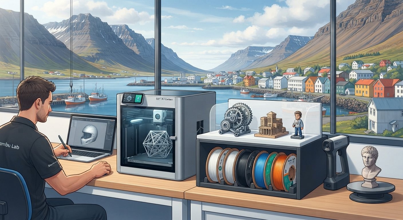 Custom 3D Printing Ísafjörður | Design & Filaments